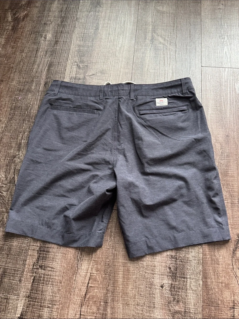 Faherty Navy Drawstring Men’s Shorts